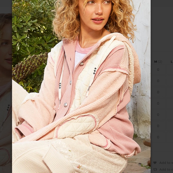 POL “ Chicago “ POL Quilted Thermal Jacket with Waist String and Hood 74 - Picture 5 of 8